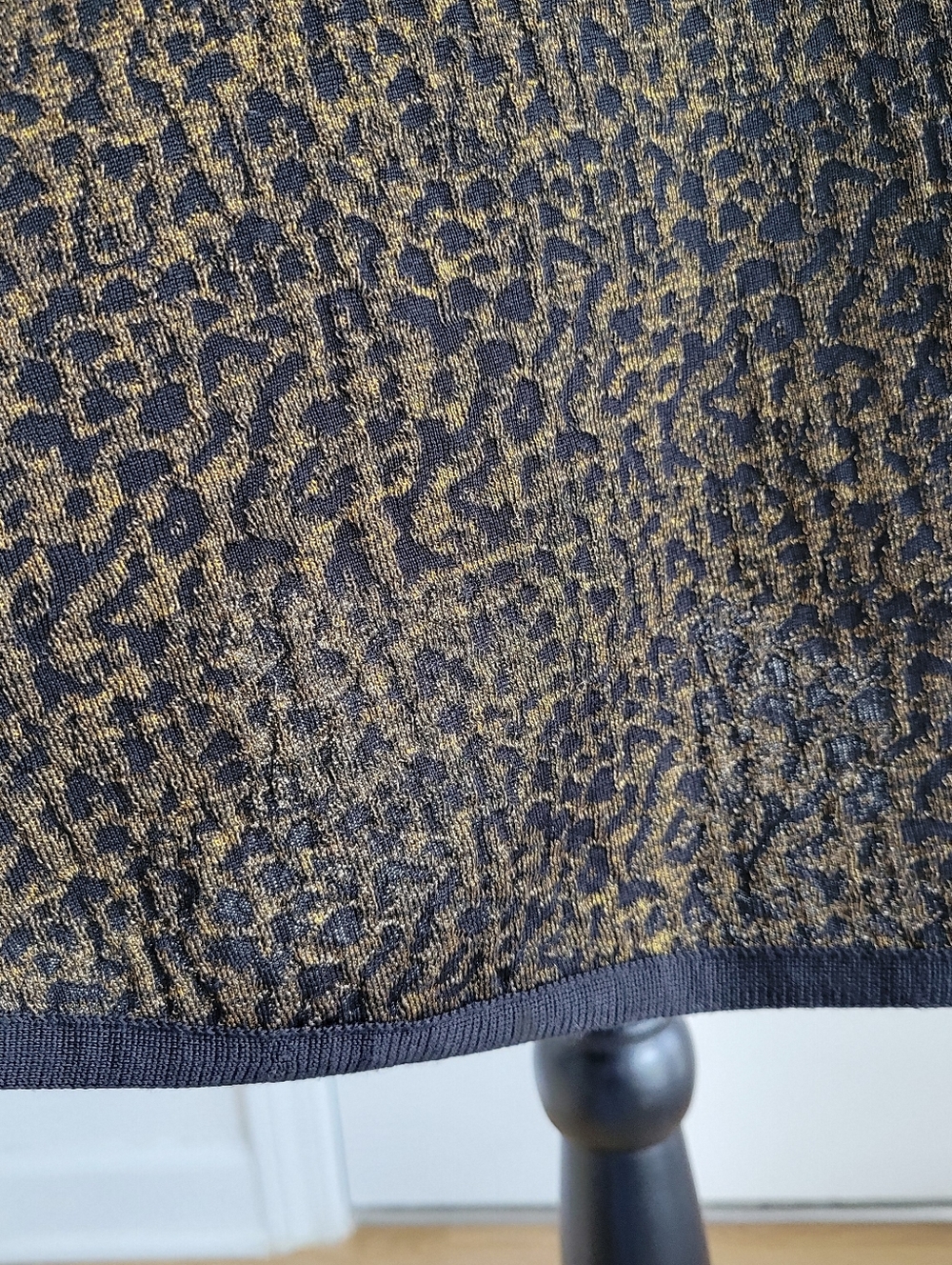 Saint Laurent Leopard Jacquard Luxe Knit Animal Printed Silk Blend Dress Size M - Picture 9 of 14
